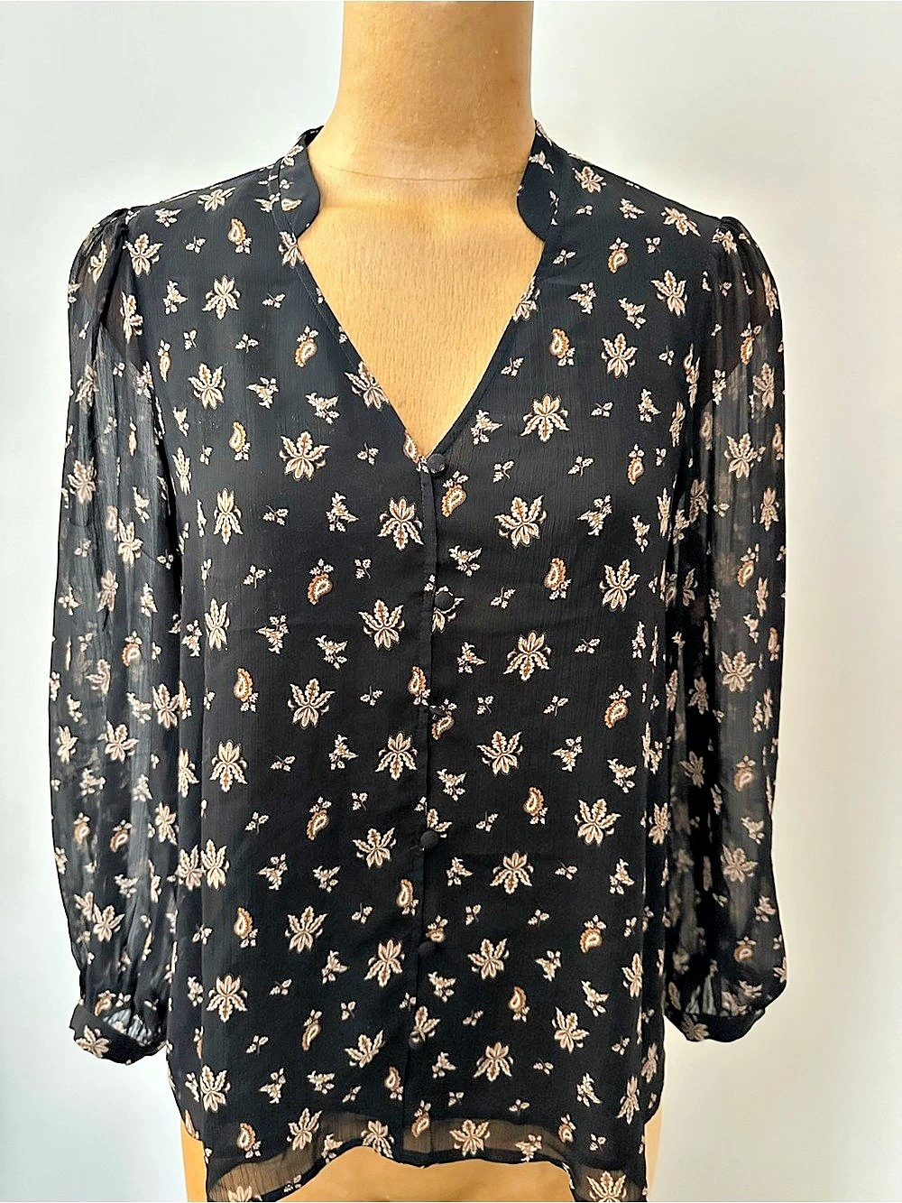 Reitmans paisley blouse size s